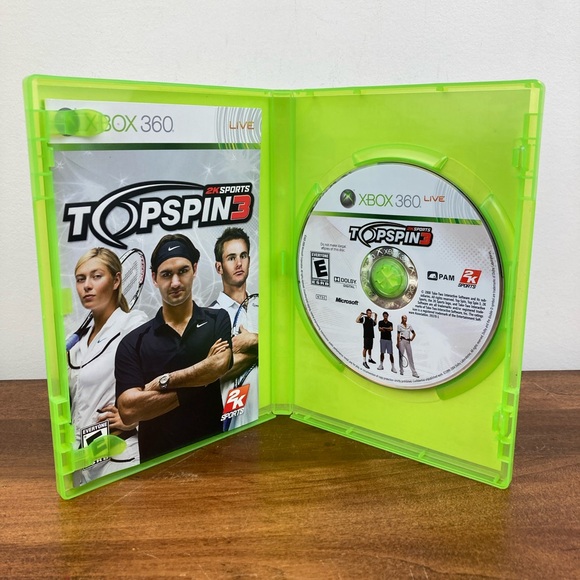 2k Sports Topspin 3 Xbox 360 Game Complete With Manual Tested Pre-Owned - Picture 4 of 12
